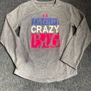 Under Armour Kids Gray Long Sleeve Shirt Size 6X